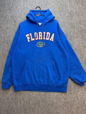 E5 Florida Gators Men's XL Blue Embroidered Pullover Hoodie NCAA College